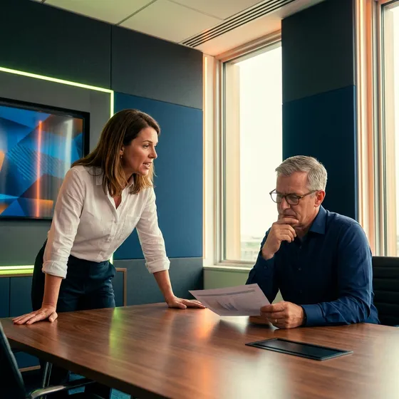 Camila e Roberto — o atrito entre Comercial e Financeiro