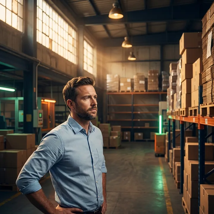 Thiago em centro de distribuição — infraestrutura e demanda, mas precisa de mais limite